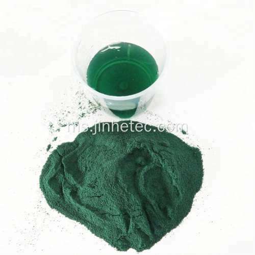 Serbuk warna hijau gelap kromium sulfat